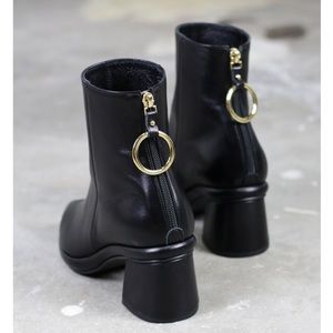 Reike Nen pointed toe black heeled boots